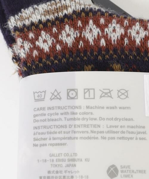 URBAN RESEARCH DOORS / アーバンリサーチ ドアーズ ソックス | 『別注』Anonymous Ism×DOORS　ウールジャガードクルー | 詳細9