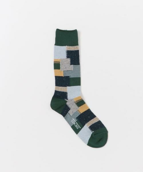 URBAN RESEARCH DOORS / アーバンリサーチ ドアーズ ソックス | 『別注』Anonymous Ism×DOORS　パッチワーククルー | 詳細2