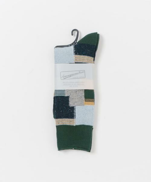 URBAN RESEARCH DOORS / アーバンリサーチ ドアーズ ソックス | 『別注』Anonymous Ism×DOORS　パッチワーククルー | 詳細4