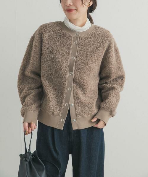 URBAN RESEARCH DOORS / アーバンリサーチ ドアーズ カーディガン・ボレロ | プードルボアカーディガン | 詳細2