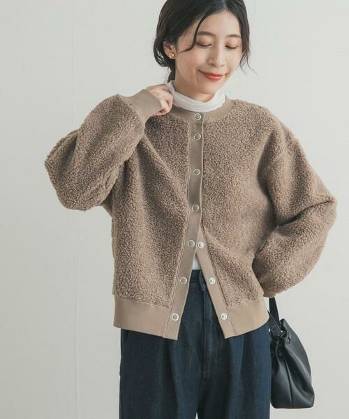 URBAN RESEARCH DOORS / アーバンリサーチ ドアーズ カーディガン・ボレロ | プードルボアカーディガン | 詳細3