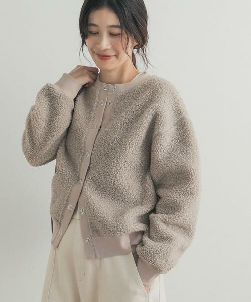 URBAN RESEARCH DOORS / アーバンリサーチ ドアーズ カーディガン・ボレロ | プードルボアカーディガン | 詳細17