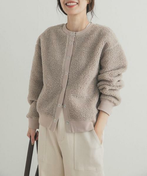 URBAN RESEARCH DOORS / アーバンリサーチ ドアーズ カーディガン・ボレロ | プードルボアカーディガン | 詳細18
