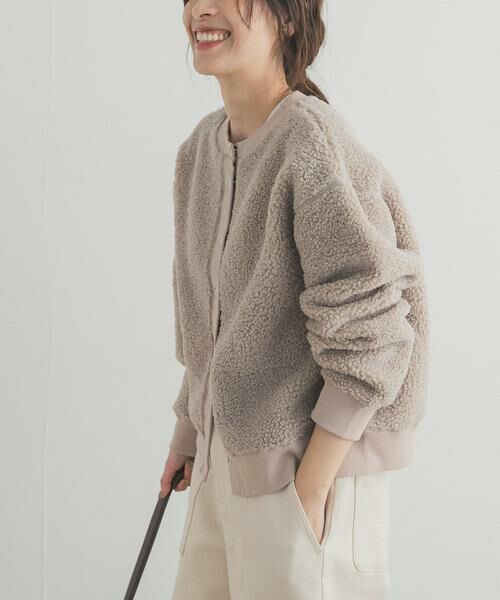 URBAN RESEARCH DOORS / アーバンリサーチ ドアーズ カーディガン・ボレロ | プードルボアカーディガン | 詳細19