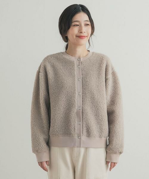 URBAN RESEARCH DOORS / アーバンリサーチ ドアーズ カーディガン・ボレロ | プードルボアカーディガン | 詳細22