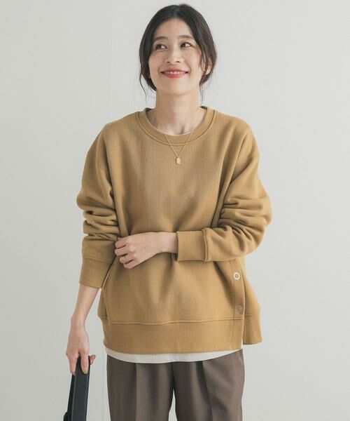 URBAN RESEARCH DOORS / アーバンリサーチ ドアーズ スウェット | 『一部WEB限定カラー』『UR TECH』裏起毛サイド釦スウェット | 詳細3
