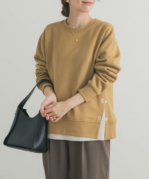 URBAN RESEARCH DOORS / アーバンリサーチ ドアーズ スウェット | 『一部WEB限定カラー』『UR TECH』裏起毛サイド釦スウェット | 詳細4