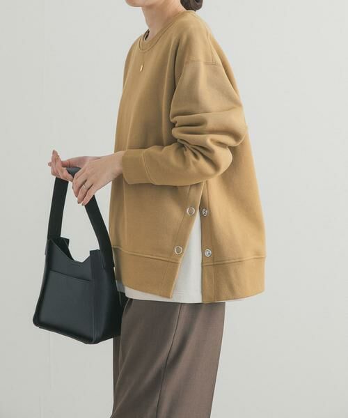 URBAN RESEARCH DOORS / アーバンリサーチ ドアーズ スウェット | 『一部WEB限定カラー』『UR TECH』裏起毛サイド釦スウェット | 詳細5