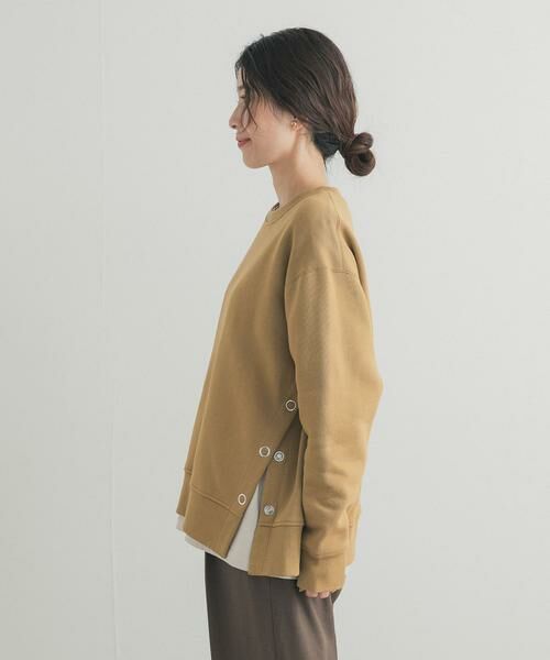 URBAN RESEARCH DOORS / アーバンリサーチ ドアーズ スウェット | 『一部WEB限定カラー』『UR TECH』裏起毛サイド釦スウェット | 詳細9