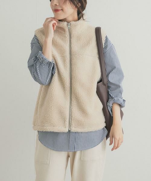 URBAN RESEARCH DOORS / アーバンリサーチ ドアーズ ベスト | ボアZIPベスト | 詳細3