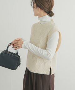 URBAN RESEARCH DOORS / アーバンリサーチ ドアーズ ベスト | ケーブル柄ニットベスト