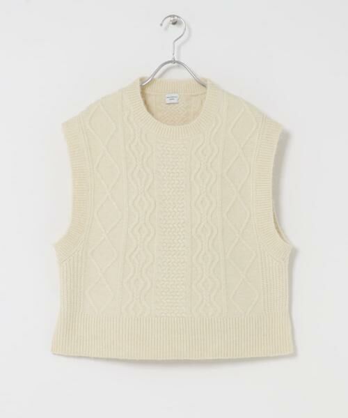 URBAN RESEARCH DOORS / アーバンリサーチ ドアーズ ベスト | ケーブル柄ニットベスト | 詳細11