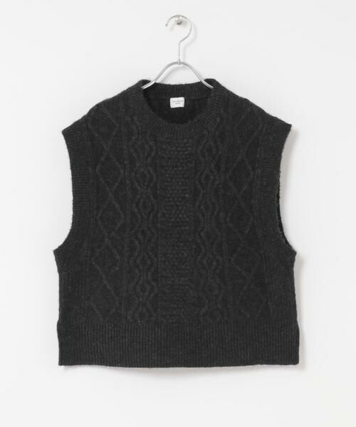 URBAN RESEARCH DOORS / アーバンリサーチ ドアーズ ベスト | ケーブル柄ニットベスト | 詳細19
