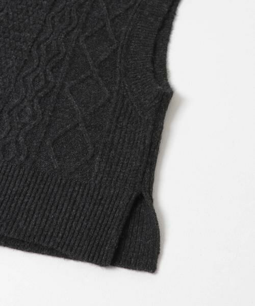 URBAN RESEARCH DOORS / アーバンリサーチ ドアーズ ベスト | ケーブル柄ニットベスト | 詳細20