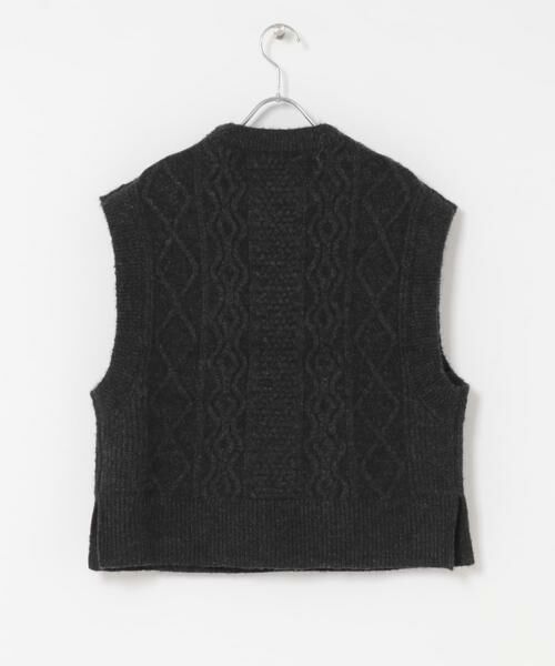 URBAN RESEARCH DOORS / アーバンリサーチ ドアーズ ベスト | ケーブル柄ニットベスト | 詳細21
