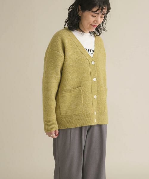 URBAN RESEARCH DOORS / アーバンリサーチ ドアーズ カーディガン・ボレロ | 『スタッフ企画』ダブルフェイスVネックカーディガン | 詳細1