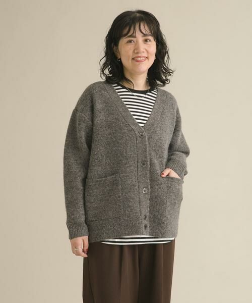 URBAN RESEARCH DOORS / アーバンリサーチ ドアーズ カーディガン・ボレロ | 『スタッフ企画』ダブルフェイスVネックカーディガン | 詳細9