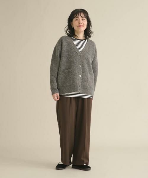 URBAN RESEARCH DOORS / アーバンリサーチ ドアーズ カーディガン・ボレロ | 『スタッフ企画』ダブルフェイスVネックカーディガン | 詳細13