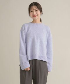 URBAN RESEARCH DOORS / アーバンリサーチ ドアーズ ニット・セーター | 『スタッフ企画』ターンバック袖ショート丈ニット