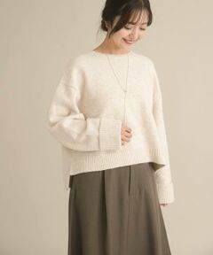 URBAN RESEARCH DOORS / アーバンリサーチ ドアーズ ニット・セーター | 『スタッフ企画』ターンバック袖ショート丈ニット