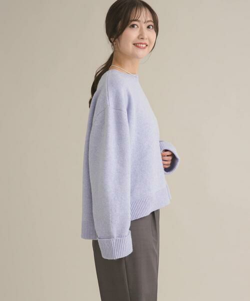 URBAN RESEARCH DOORS / アーバンリサーチ ドアーズ ニット・セーター | 『スタッフ企画』ターンバック袖ショート丈ニット | 詳細3