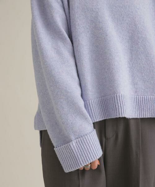 URBAN RESEARCH DOORS / アーバンリサーチ ドアーズ ニット・セーター | 『スタッフ企画』ターンバック袖ショート丈ニット | 詳細4