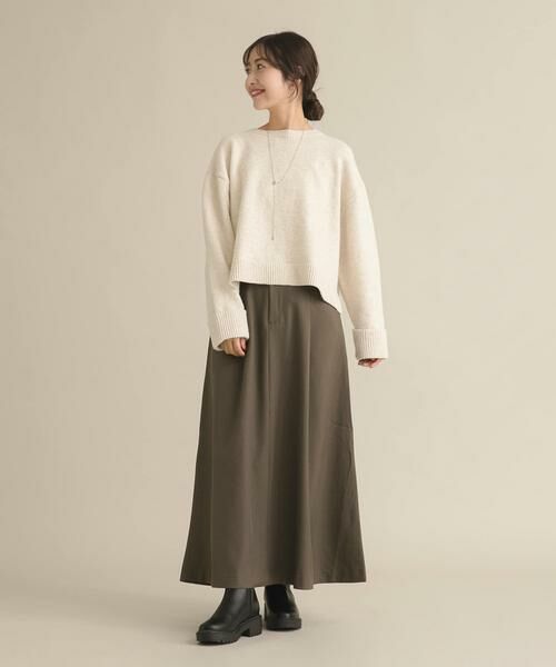 URBAN RESEARCH DOORS / アーバンリサーチ ドアーズ ニット・セーター | 『スタッフ企画』ターンバック袖ショート丈ニット | 詳細17