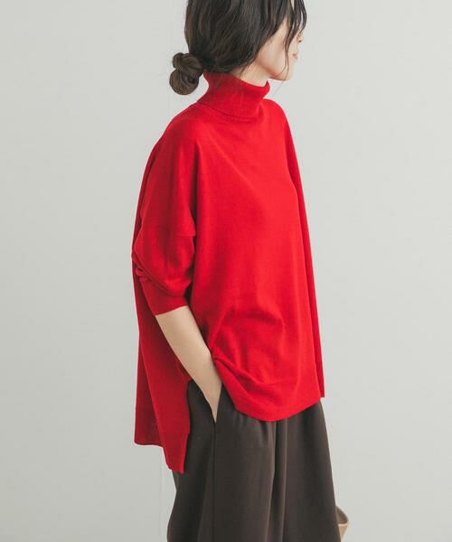 URBAN RESEARCH DOORS / アーバンリサーチ ドアーズ ニット・セーター | ウォッシャブルウールタートルネックワイドプルオーバー | 詳細2