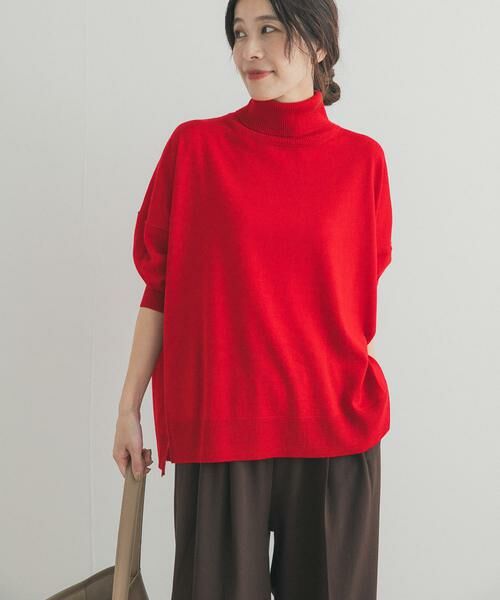 URBAN RESEARCH DOORS / アーバンリサーチ ドアーズ ニット・セーター | ウォッシャブルウールタートルネックワイドプルオーバー | 詳細3