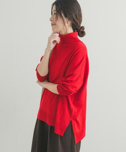 URBAN RESEARCH DOORS / アーバンリサーチ ドアーズ ニット・セーター | ウォッシャブルウールタートルネックワイドプルオーバー | 詳細4