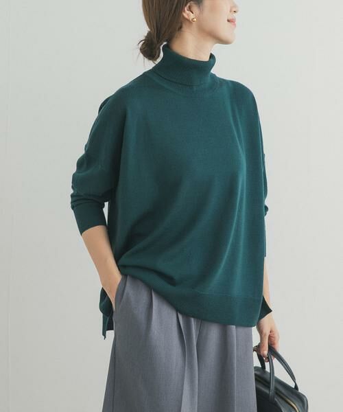URBAN RESEARCH DOORS / アーバンリサーチ ドアーズ ニット・セーター | ウォッシャブルウールタートルネックワイドプルオーバー | 詳細14
