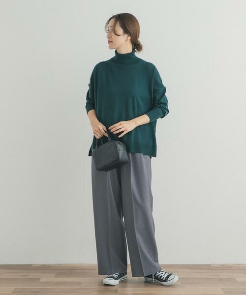 URBAN RESEARCH DOORS / アーバンリサーチ ドアーズ ニット・セーター | ウォッシャブルウールタートルネックワイドプルオーバー | 詳細16