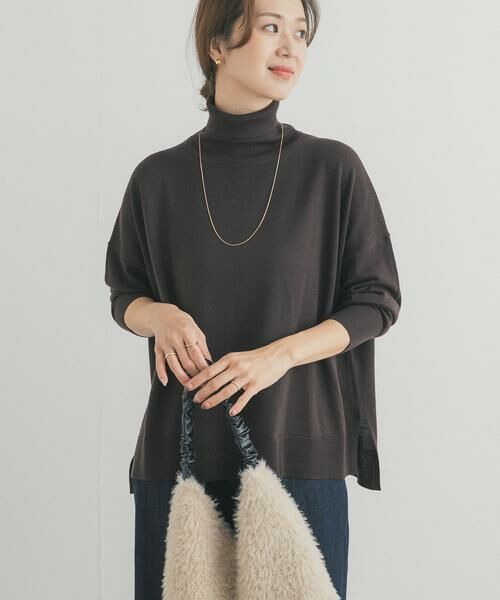 URBAN RESEARCH DOORS / アーバンリサーチ ドアーズ ニット・セーター | ウォッシャブルウールタートルネックワイドプルオーバー | 詳細23