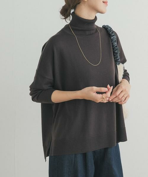 URBAN RESEARCH DOORS / アーバンリサーチ ドアーズ ニット・セーター | ウォッシャブルウールタートルネックワイドプルオーバー | 詳細27