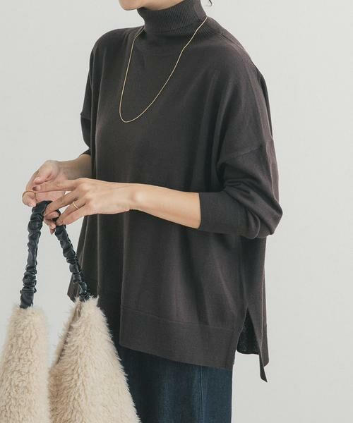 URBAN RESEARCH DOORS / アーバンリサーチ ドアーズ ニット・セーター | ウォッシャブルウールタートルネックワイドプルオーバー | 詳細28