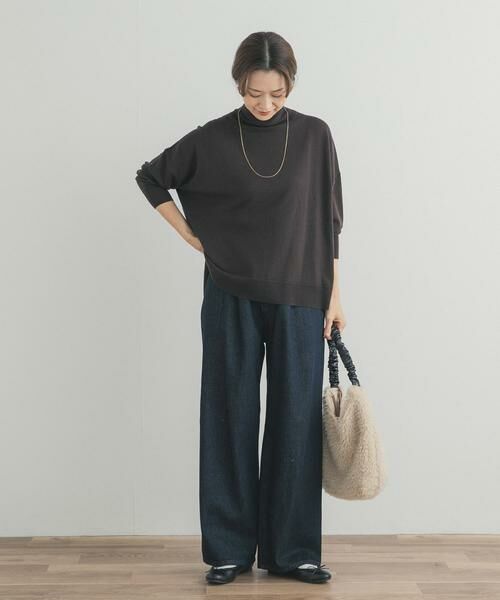 URBAN RESEARCH DOORS / アーバンリサーチ ドアーズ ニット・セーター | ウォッシャブルウールタートルネックワイドプルオーバー | 詳細29