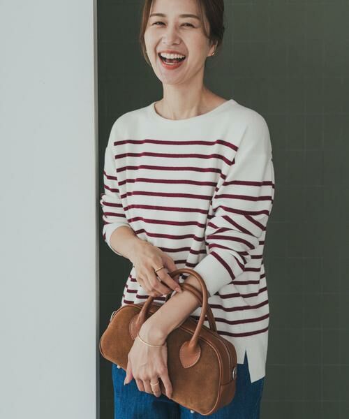 URBAN RESEARCH DOORS / アーバンリサーチ ドアーズ ニット・セーター | パネルボーダーKNIT | 詳細2