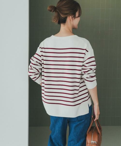 URBAN RESEARCH DOORS / アーバンリサーチ ドアーズ ニット・セーター | パネルボーダーKNIT | 詳細6