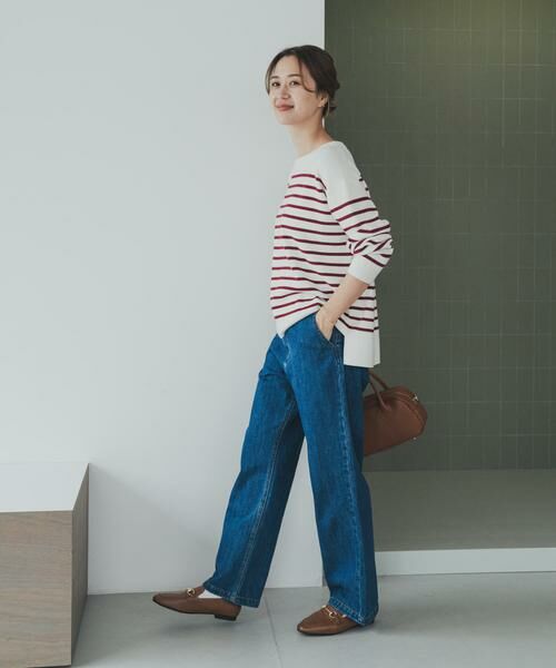 URBAN RESEARCH DOORS / アーバンリサーチ ドアーズ ニット・セーター | パネルボーダーKNIT | 詳細7