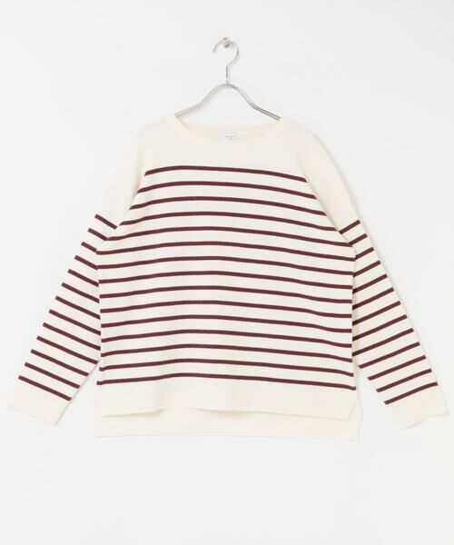 URBAN RESEARCH DOORS / アーバンリサーチ ドアーズ ニット・セーター | パネルボーダーKNIT | 詳細8