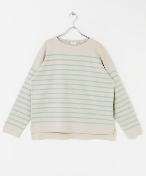 URBAN RESEARCH DOORS / アーバンリサーチ ドアーズ ニット・セーター | パネルボーダーKNIT | 詳細15