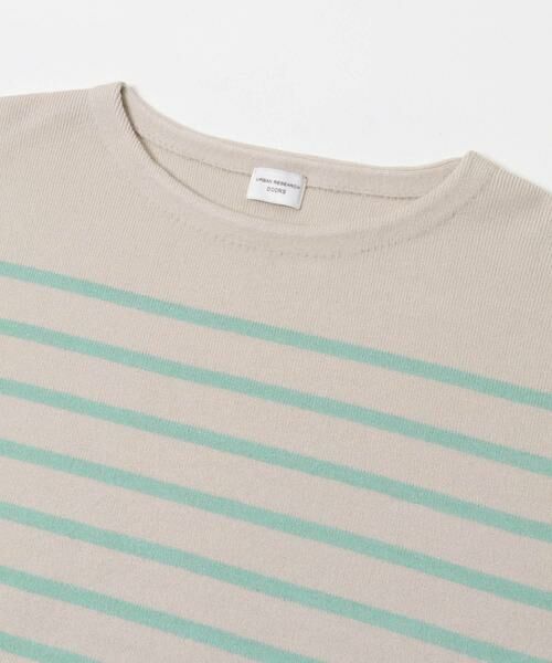 URBAN RESEARCH DOORS / アーバンリサーチ ドアーズ ニット・セーター | パネルボーダーKNIT | 詳細16