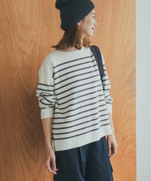 URBAN RESEARCH DOORS / アーバンリサーチ ドアーズ ニット・セーター | パネルボーダーKNIT | 詳細27