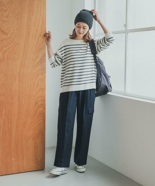 URBAN RESEARCH DOORS / アーバンリサーチ ドアーズ ニット・セーター | パネルボーダーKNIT | 詳細28