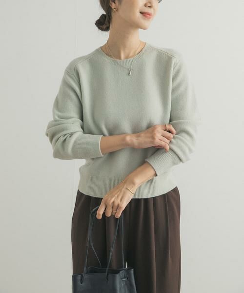 URBAN RESEARCH DOORS / アーバンリサーチ ドアーズ ニット・セーター | ウールコンパクトクルーネックプルオーバー | 詳細2