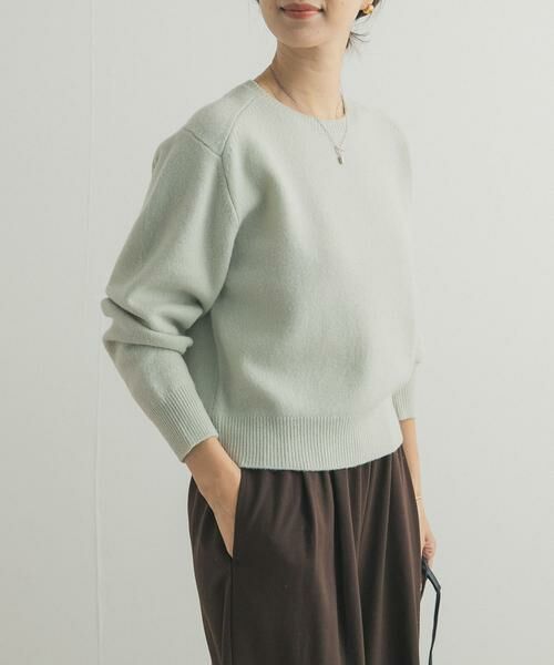 URBAN RESEARCH DOORS / アーバンリサーチ ドアーズ ニット・セーター | ウールコンパクトクルーネックプルオーバー | 詳細3
