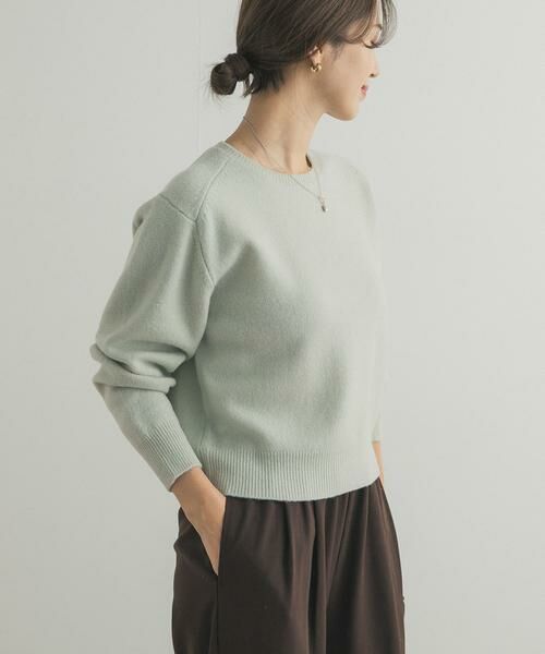 URBAN RESEARCH DOORS / アーバンリサーチ ドアーズ ニット・セーター | ウールコンパクトクルーネックプルオーバー | 詳細4