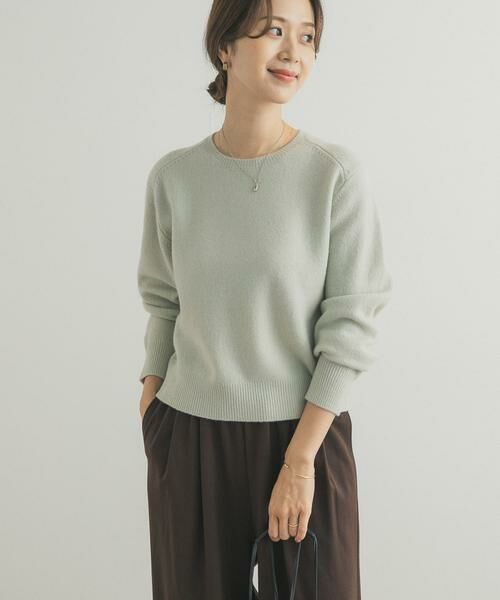 URBAN RESEARCH DOORS / アーバンリサーチ ドアーズ ニット・セーター | ウールコンパクトクルーネックプルオーバー | 詳細6