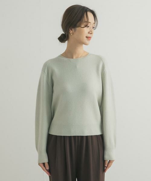 URBAN RESEARCH DOORS / アーバンリサーチ ドアーズ ニット・セーター | ウールコンパクトクルーネックプルオーバー | 詳細8