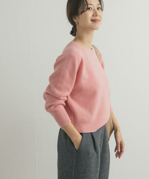 URBAN RESEARCH DOORS / アーバンリサーチ ドアーズ ニット・セーター | ウールコンパクトクルーネックプルオーバー | 詳細17